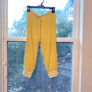 Sweet Claire Terry Knit Sports Cropped Jogger Small Capri Pants